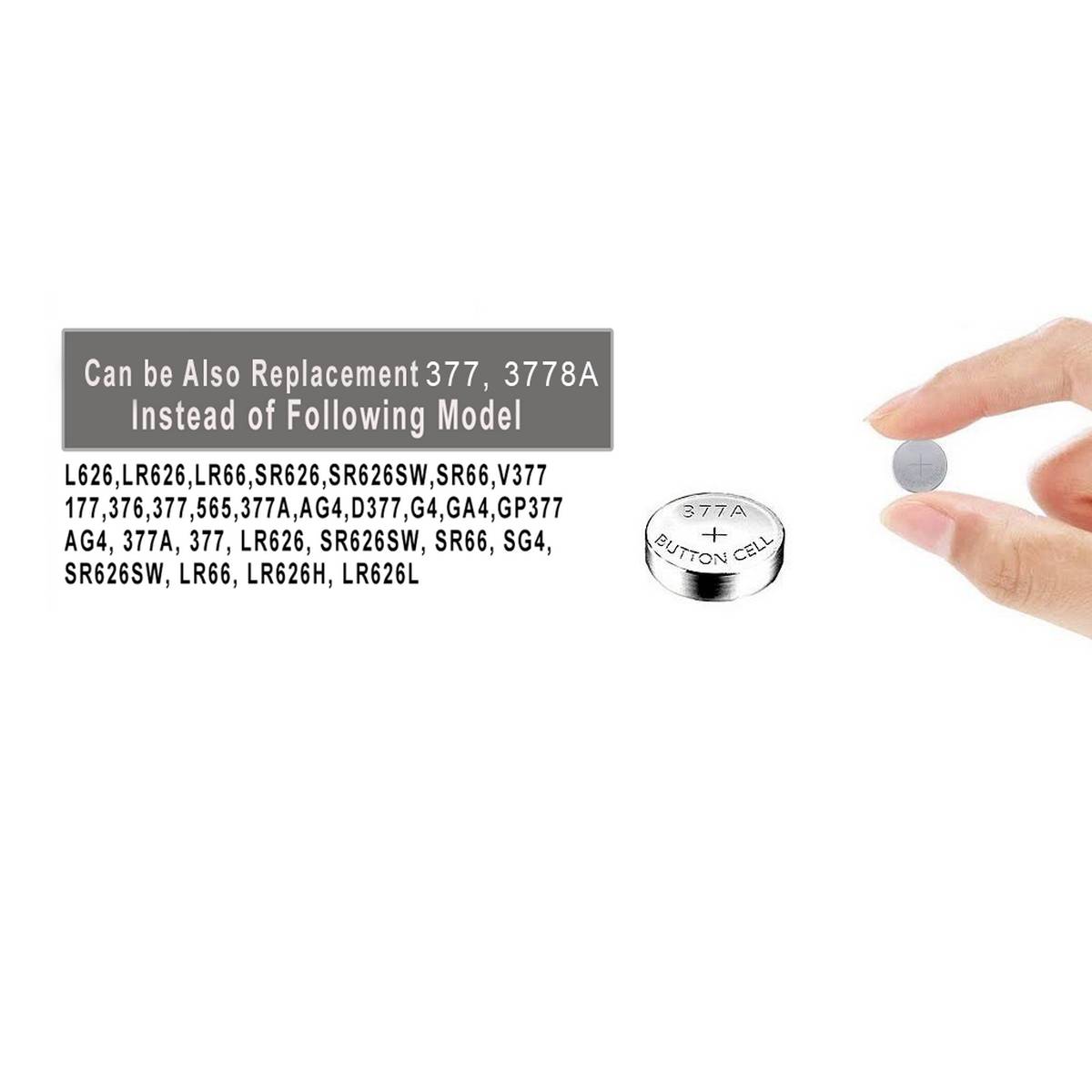Mettzchrom 377a Lr626 Ag4 V377 Sr626sw 1.5v Kol Saat Pili 10’lu 3 Al 2 Öde