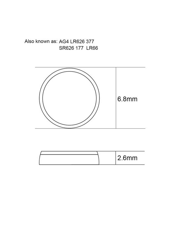 Mettzchrom 377a Lr626 Ag4 V377 Sr626sw 1.5v Kol Saat Pili 10’lu 3 Al 2 Öde