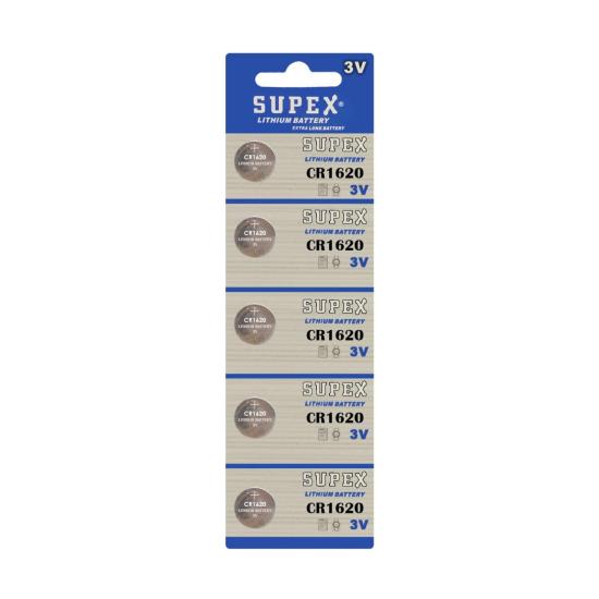 Supex CR1620 3V Lityum Pil 5’li