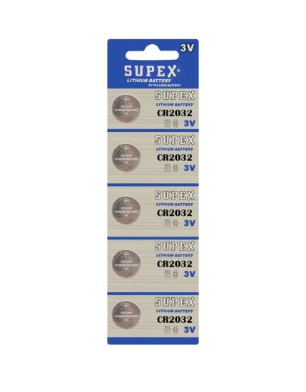 Supex Cr2032 3v lityum pil kumanda pilleri