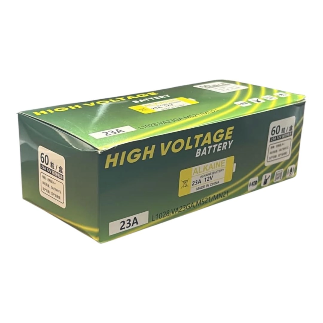 Toptan 23A 12v Alkalin pil 60 adet (12 kart)